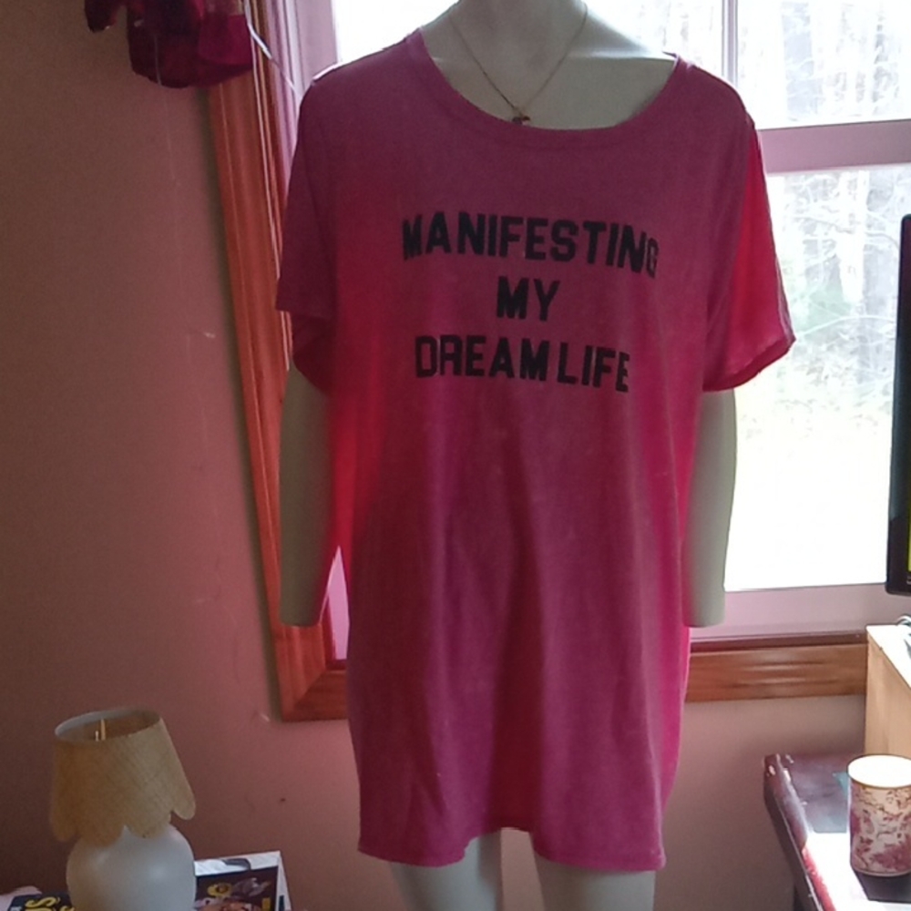 Torrid Pink Heathered Graphic Tee